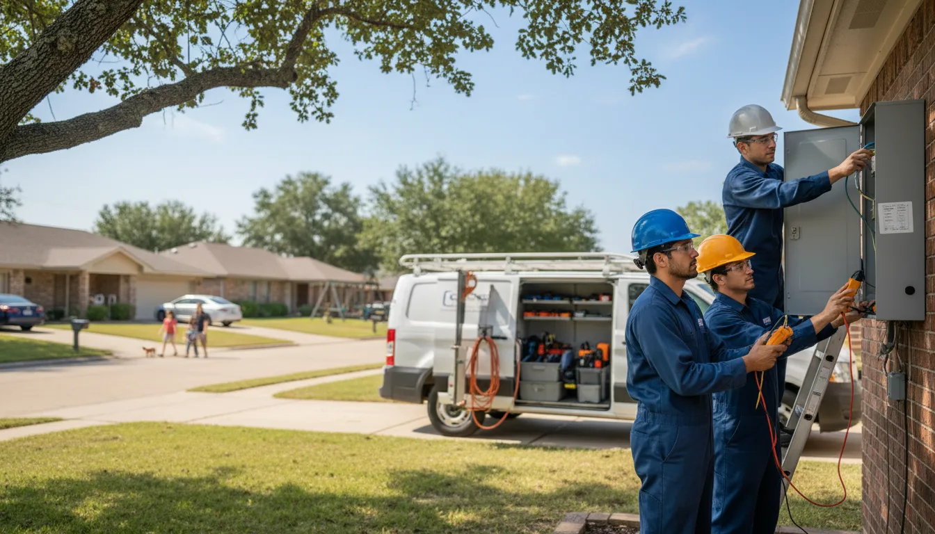 Certified electrician providing emergency electrical services in Offerle, KS